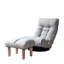 Fauteuil inclinable avec rembourrage réglable en lin, offrant 3 sections de dossier et 14 têtes pour plus de confort