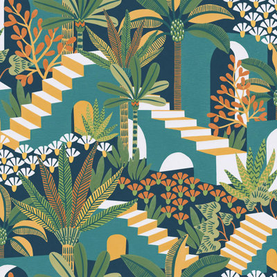 A4 Sample-Envy Vacay Floral Wallpaper