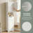67" Narrow White Cabinet — Adjustable Heights & Compact Grace for Tight Spaces