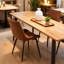 Ensemble de chaises de salle à manger modernes, similicuir, métal robuste pour la cuisine