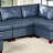 Contemporary Genuine Leather 1Pc Armless Chair  Tufted Seat Living Room Furniture