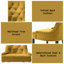 Ensemble de 2 chaises d'appoint en velours jaune et fini espresso Farren-831971501