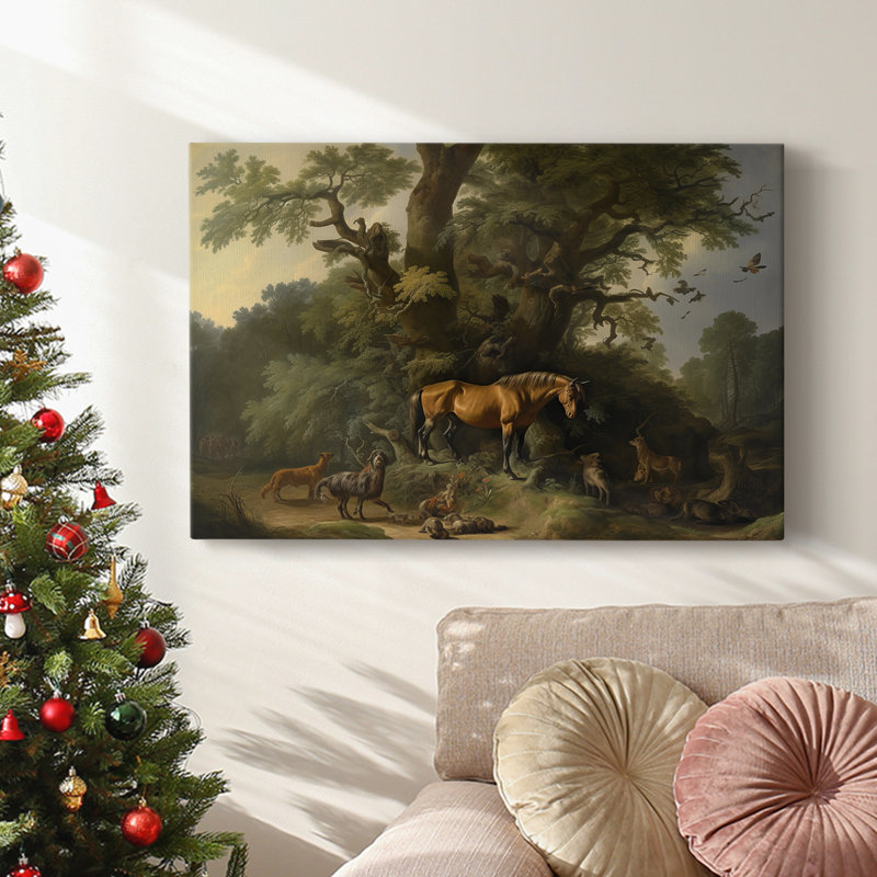 Christmas Holiday Arts - Toile tendue avec châssis, H 40 po x l 60 po