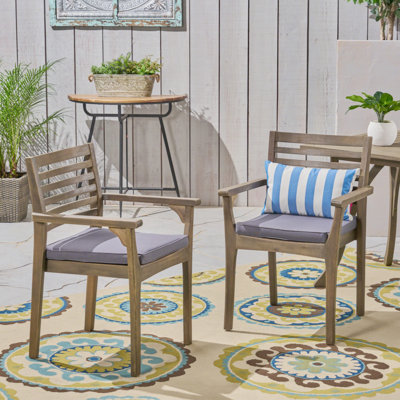 Fauteuil de salle à manger en acacia Cleghorn