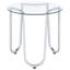 Ensemble de tables basses rondes en verre trempé 2 pièces Dutton, parfait pour les espaces de vie modernes et élégants.