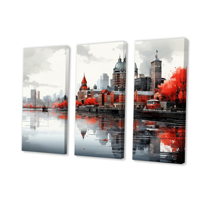 " Canada Urban Reflections II " 3 - Pieces