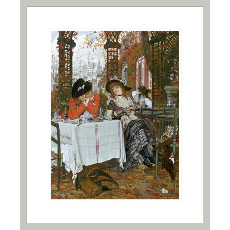 Un déjeuner (Un déjeuner) par James Tissot - Impression sur toile, 21.51" H x 17.75" W