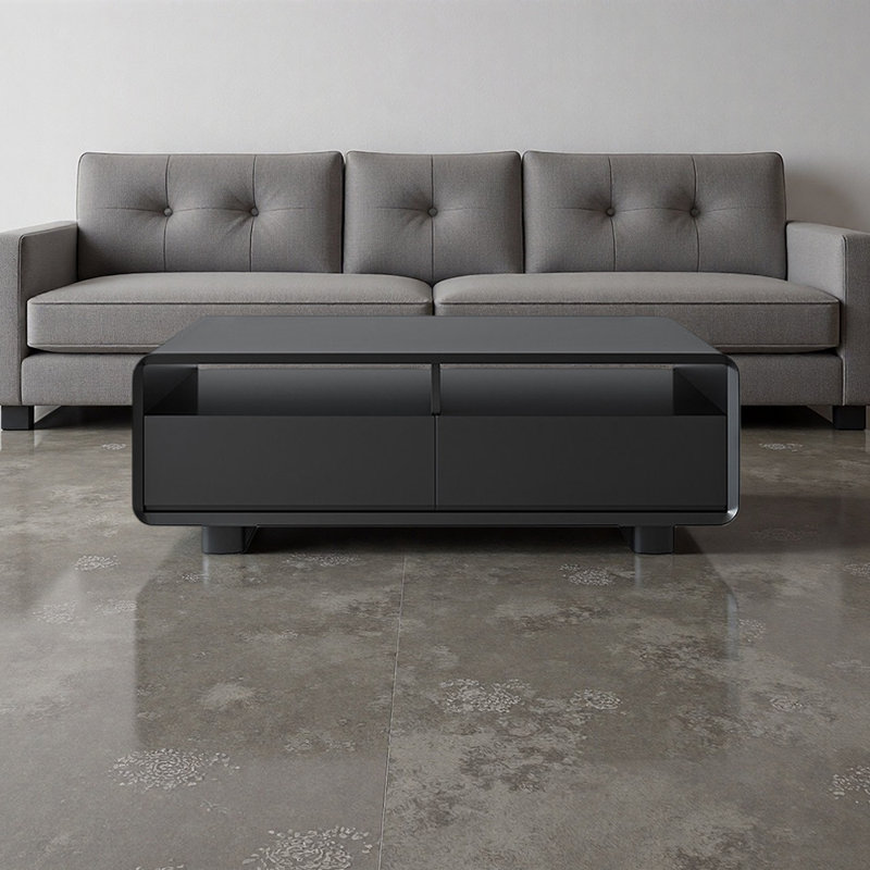 Demmer, 14.96" H x 55.11" L x 27.55" W, Black
