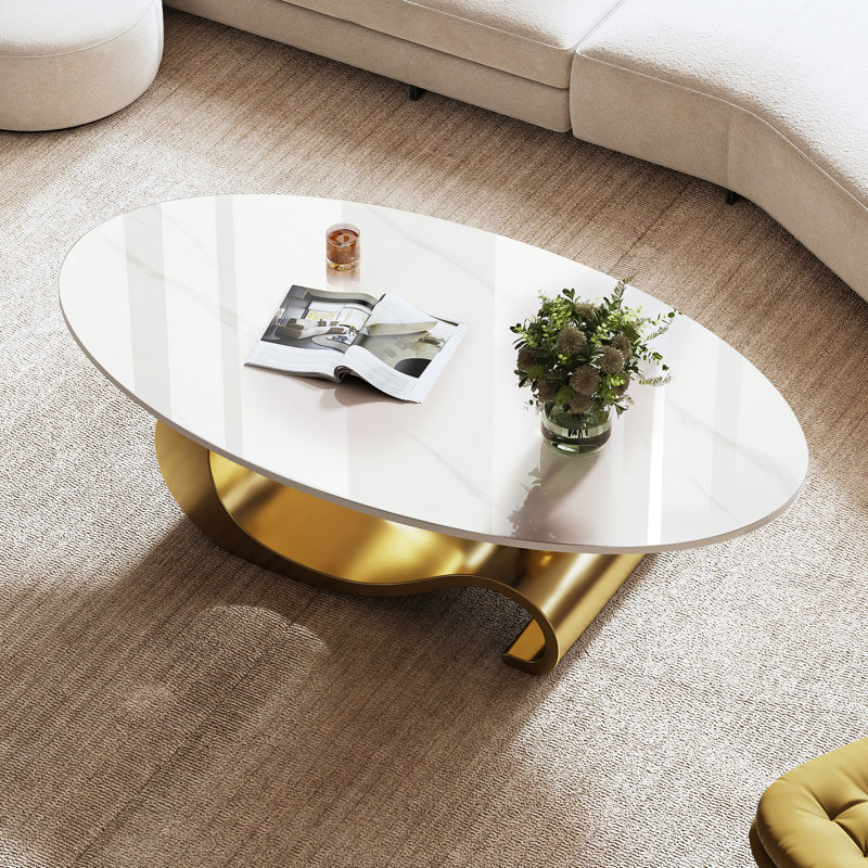 Table basse 49,2 po, Doré