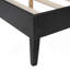 Structure de lit en rotin et bois avec lampes