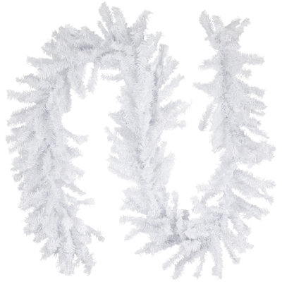 9' x 14" White Canadian Pine Artificial Christmas Garland Unlit