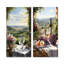 Paysage de charme romantique Vineyard - ensemble de 2 impressions de vignoble en métal-2108857702