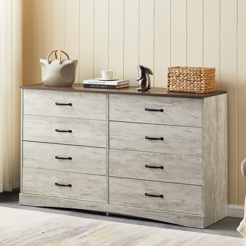 140cm W 6 - Drawer Chest of Drawers, Grey