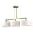 Ackley 3 Light Antique Brass Extra Large Linear Chandelier-1167403716