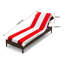 Ensemble de housse pour chaise longue de qualité supérieure en coton rayé Superior Cabana-1070518902-1051797620