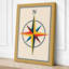 Compass Rose Geometric - Wrapped Canvas-1594153321-1594153324