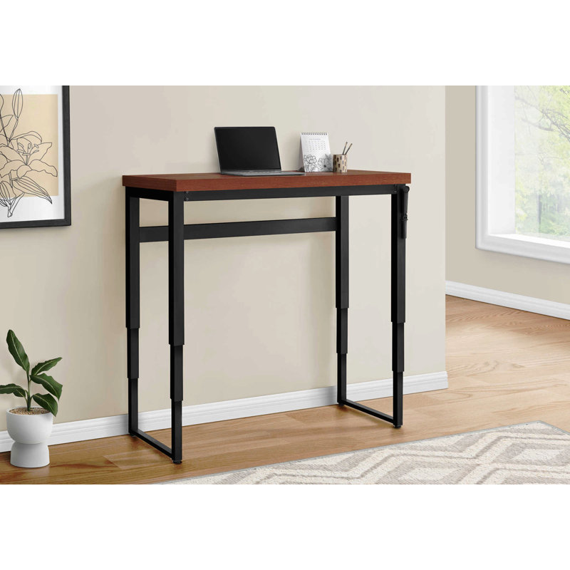 Bureau d'ordinateur, bureau personnel, debout, réglable, L 48 po, travail, stratifié pour ordinateur portable, métal, contemporain, moderne