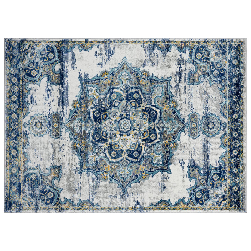 Tapis oriental bleu, Rectangle 8 pi x 10 pi