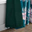 Catherine Lansfield Shrewsbury Floral Velvet Pinsonic Thermal Eyelet Curtains Two Panels Teal-63244476