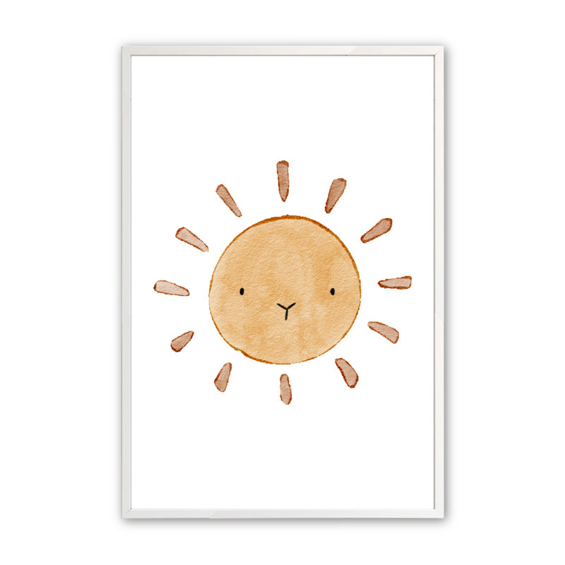 Demarien «You Are My Sunshine» 2 pièces par Lauren Thomas, H 16 po x l 20 po x P 1,25 po, Blanc opaque