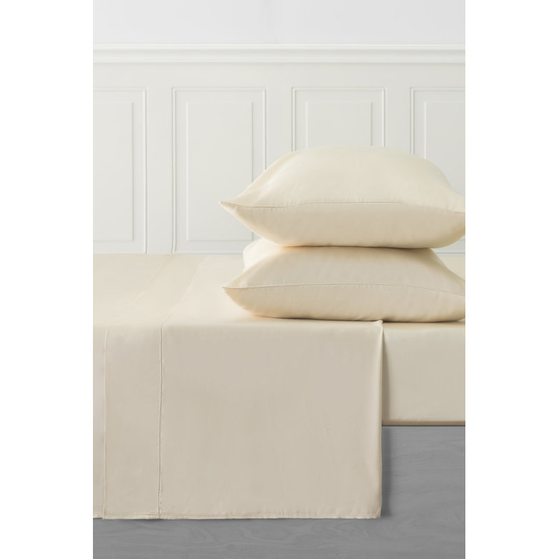 Ensemble de literie en rayonne, Chanvre, Ensemble de draps pour très grand lit avec 2 taie
