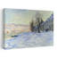 Lavacourt, soleil et neige, paysage abstrait classique, art mural d'hiver-133313739