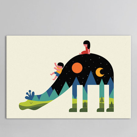 «Up and Down», art sur toile, H 40 po x l 60 po x P 1,5 po
