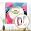 «Colorful Paint Swirl Bliss I», art mural miroir carré moderne pour salle de bain-100991963