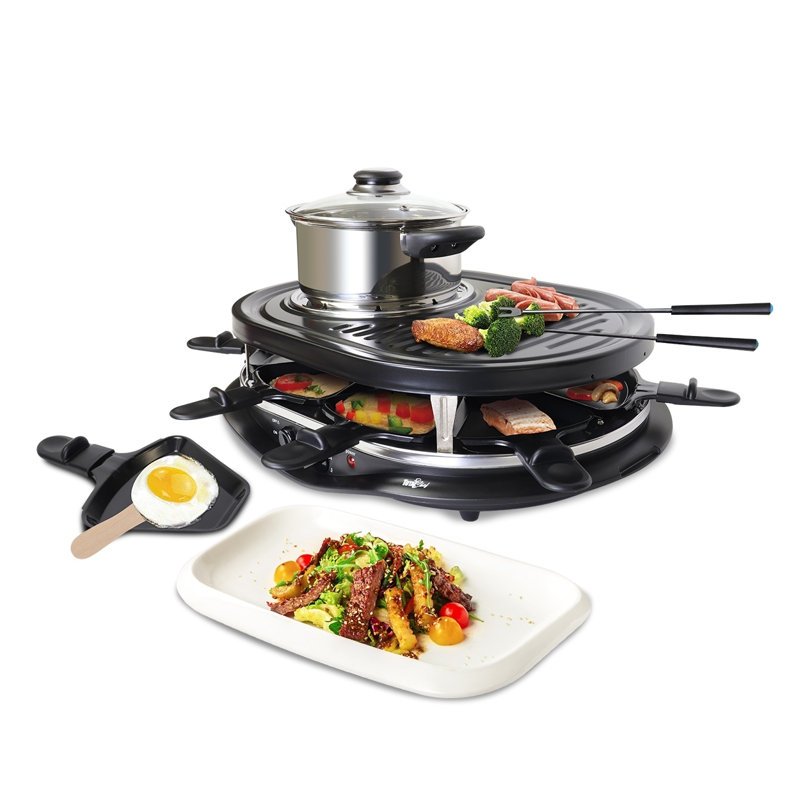 Ensemble à raclette et à fondue pour 8 personnes Total Stone