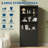 71" Tall Bookshelf with Fluted Doors, 5 Tier Bookcase Display Shelves with Storage Cabinet & Adjustable Shelf, Mid-Century Modern Bookshelves , Black