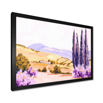 «Lavender Fields In France III», impression d'art mural lavande