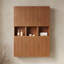 Armoire murale avec 6 unités combinables, idéale pour la salle de bain, le salon et la buanderie-2124143464