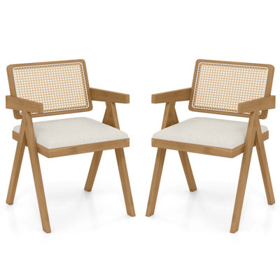 Ensemble de chaises d'appoint en rotin Chaises de salle à manger modernes
