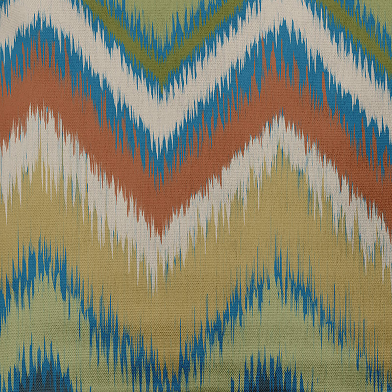  Coussin décoratif carré Ikat, Bleu, 18 po x 18 po