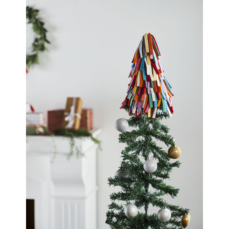 Hand Felted Fringe Tassel Tree Topper