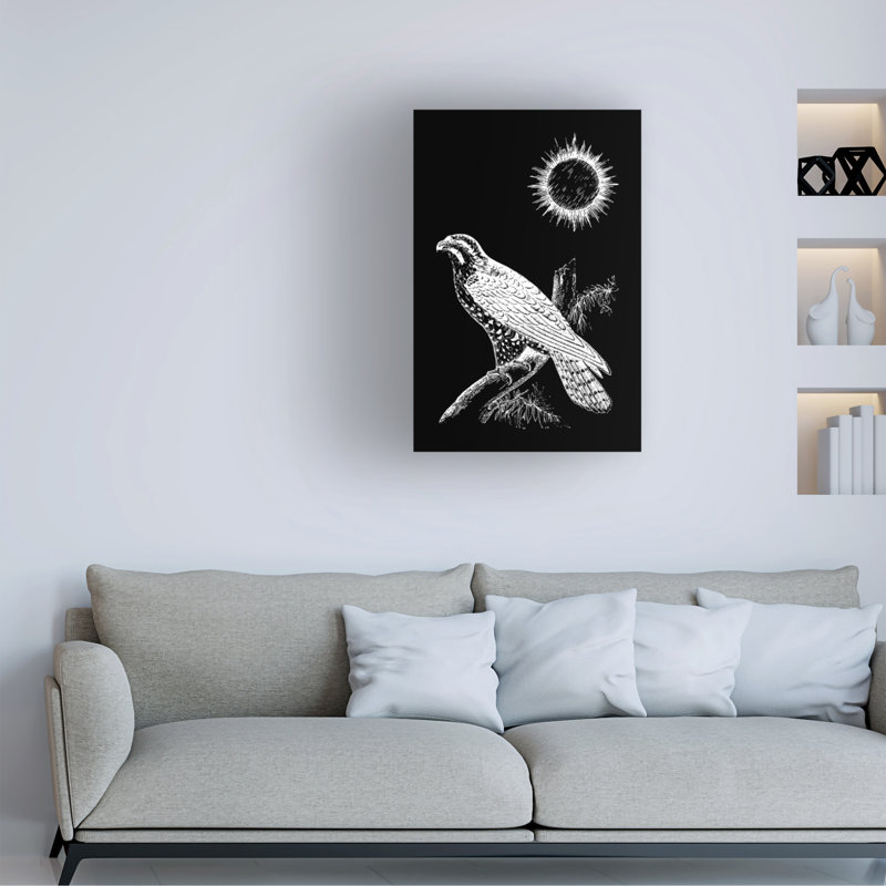 Faucon pèlerin moderne et contemporain, H 19 po x l 12 po x P 2 po