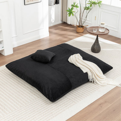 Fauteuil à billes de plancher, une chaise longue idéale pour les adultes et les enfants, idéale pour les salons, les balcons ou les lieux de loisirs et de divertissement