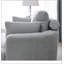 Grand fauteuil rond club pivotant gris-1059113635