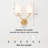 2- Light Frosted Opal Glass Wall Sconce