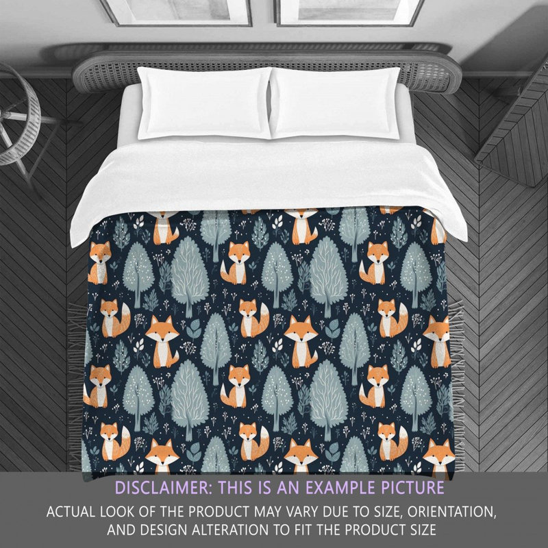 Whimsical Fox Bedding, Twin Extra Long Comforter