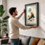 Seal Among Currents Boho - Framed Print-779603739-779603743