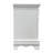 White 2-Drawer Nightstand With Floral Motifs