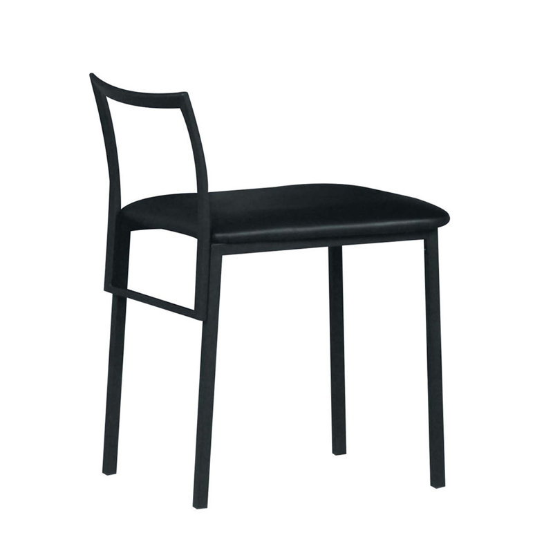 Chaise à finition noire