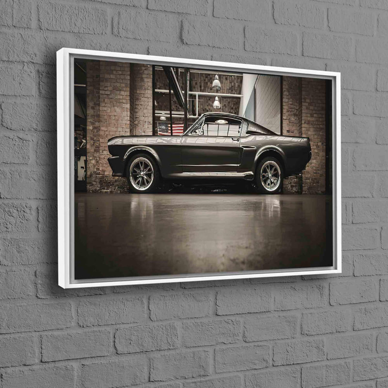 Print on Canvas, Framed Print without Mat, 70cm H x 100cm W, White