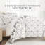 Ensemble de housse de couette réversible à motif de fleurs Edgy-47392540