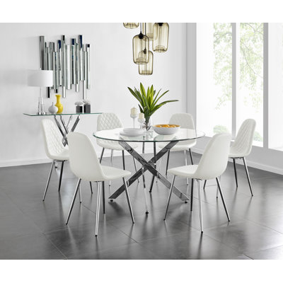 Ensemble de 6 tables de salle à manger Tierra Sleek