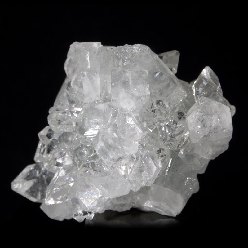 Apophyllite Hallbera sur calcédoine