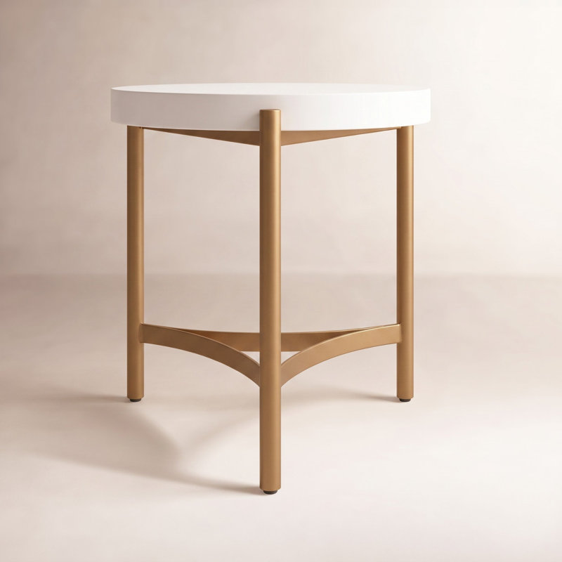 Peleg Concrete Top End Table