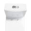 Toilettes allongées à fixation au sol 1,6 gallons GPF Rainlex (siège inclus) Rainlex