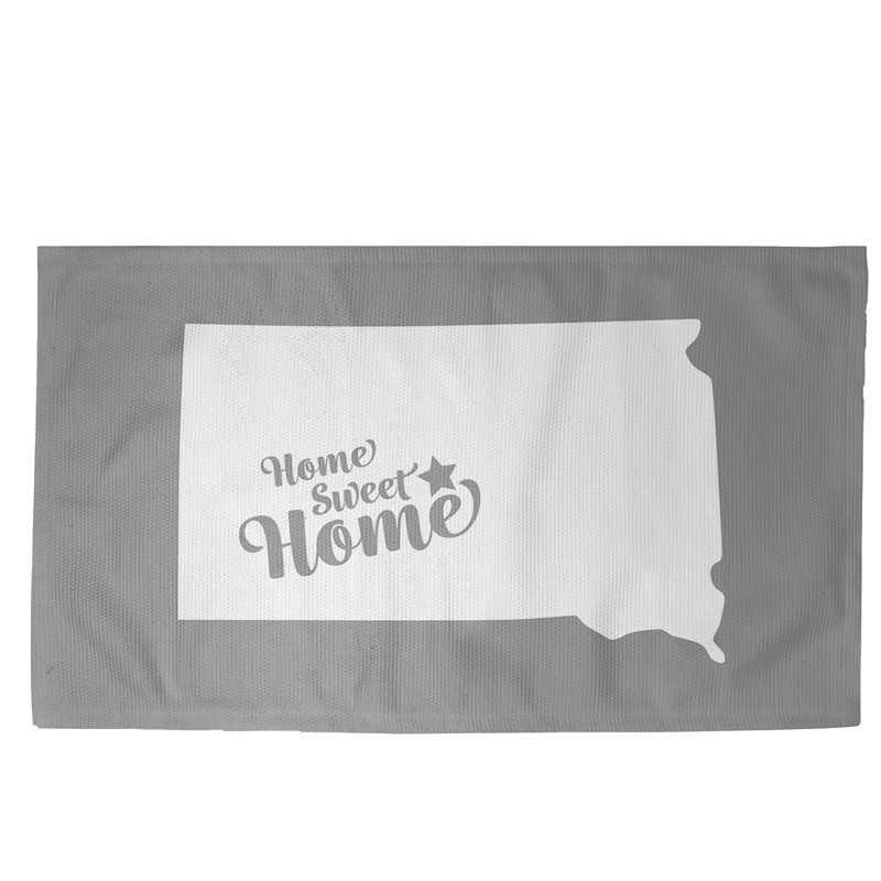 Tapis de zone gris doux home Pierre, Rectangle 5 pi x 7 pi